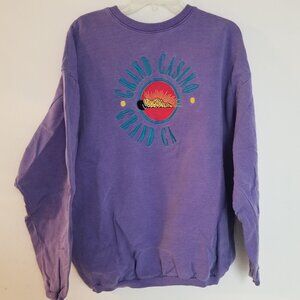 Vintage Grand Casino, Grand CA - Colorful Embroidered - Sweatshirt - Men's Large
